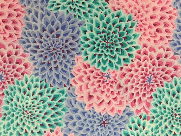 Kaffe Fassett Collection: Dahlia Blooms GP54 Pink - The Quilt Cottage